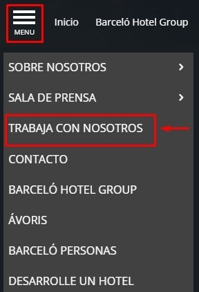 Trabaja en la red hotelera del Grupo Barceló